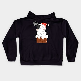 Christmas cat Kids Hoodie